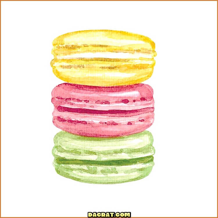 Dibujo de galleta macarrón