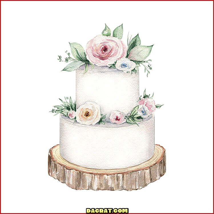 Elegante pastel de bodas con diseño floral.