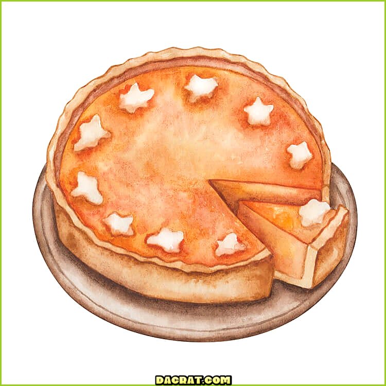 Pastel De Calabaza Dibujo