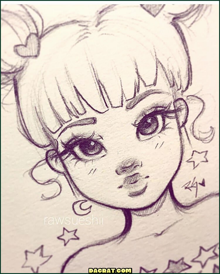 Dibujo De Chica Kawaii