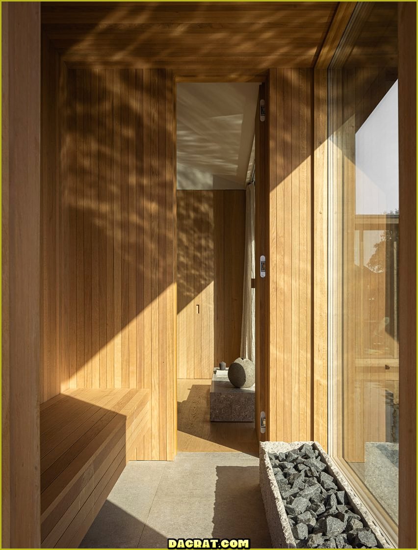 Interior de la sauna en Sjöparken por Norm Architects