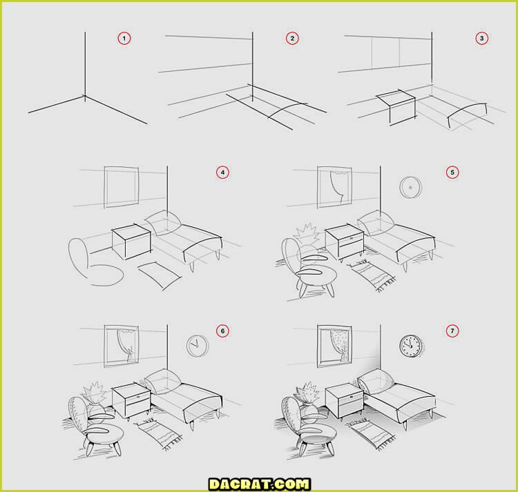 Cómo dibujar un dormitorio en 3D