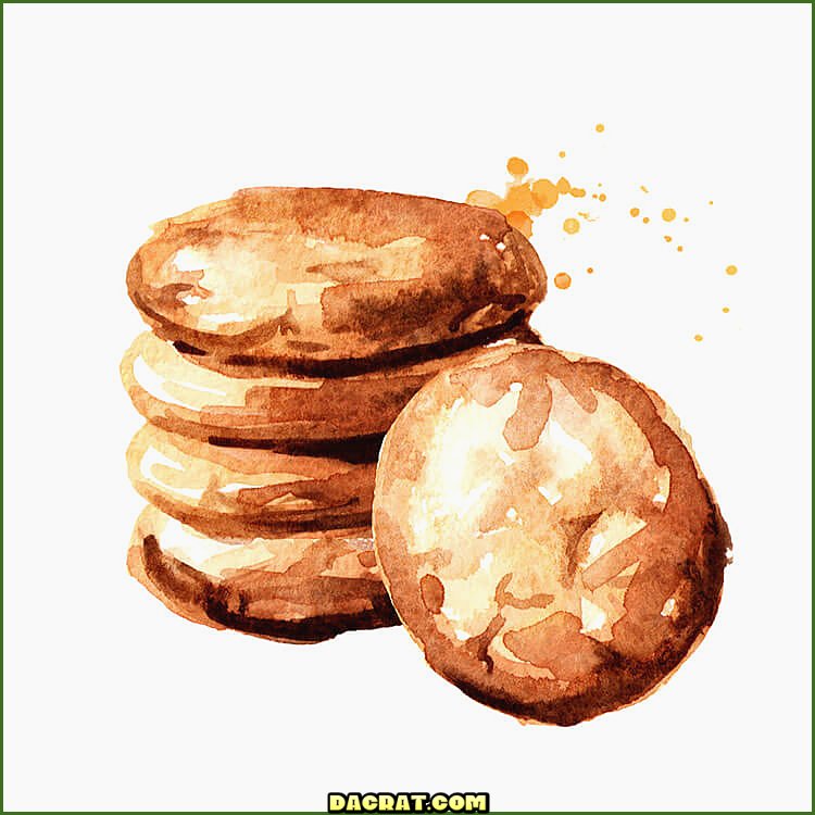 Galletas De Avena Acuarela