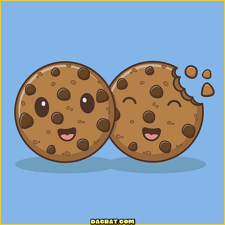 Personajes de galletas de chocolate