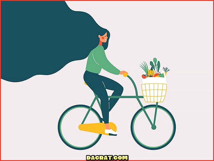 mujer andando en bicicleta