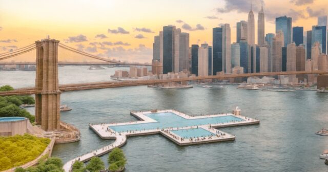 +POOL La piscina flotante lleva la natación limpia y segura a Nueva York
